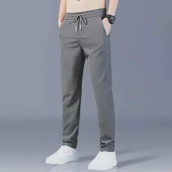Men's Ultra-Thin Stretch Ice Silk Quick-Dry Breathable Casual Pants