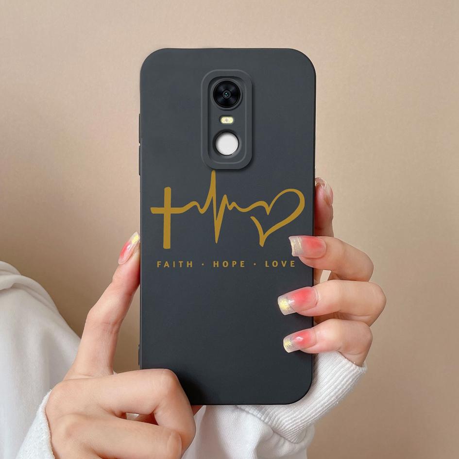 For Redmi Note 5 7 7S 8 9 9S 9T 10 10S 10T K80 Pro Max Plus Phone Cases Fashion Love Heart Pattern Liquid Silicone Protective Covers For Redmi Housing