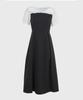 MICANE Open Collar Dress