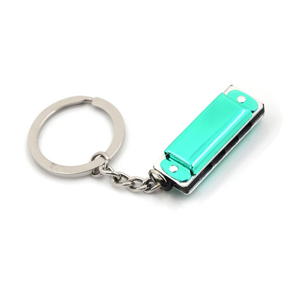 Shaped Woodwind Instruments Harmonica Keychain Keys Holder Harmonic Keyring Hanging Pedants