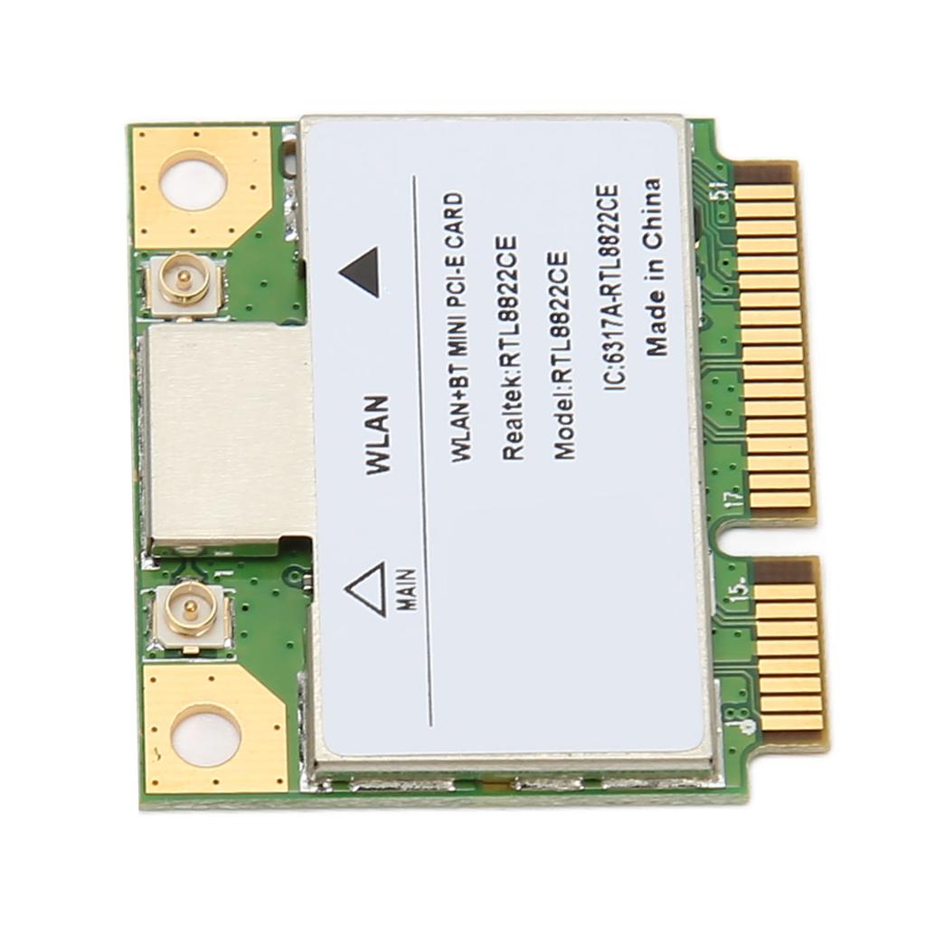 RTL8822CE Mini PCIe WiFi Card Gigabit 2.4G 5G Dual Band Bluetooth 5.1 Wireless Network Card