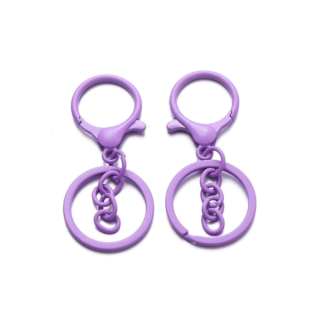 5Pcs/Lot Colorful 30mm Keyring Lobster Clasp Hook Connectors for DIY Keychain Connector Key Ring Jewelry Making Accessories