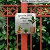 2D Flat, 1pc Vintage "Growth Looks Different for Everyone" Metal Wall Plaque - Retro Tin Plaque with Development Quote, Suitable for Home, Office