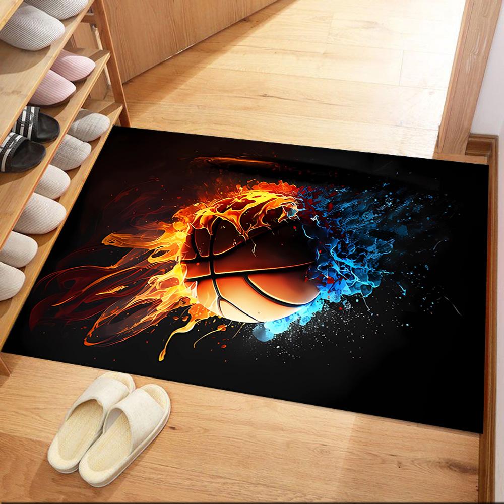 Sports Ball Pattern Floor Mats for Living Room, Bedroom and Room Decoration Are Suitable for Gifts.