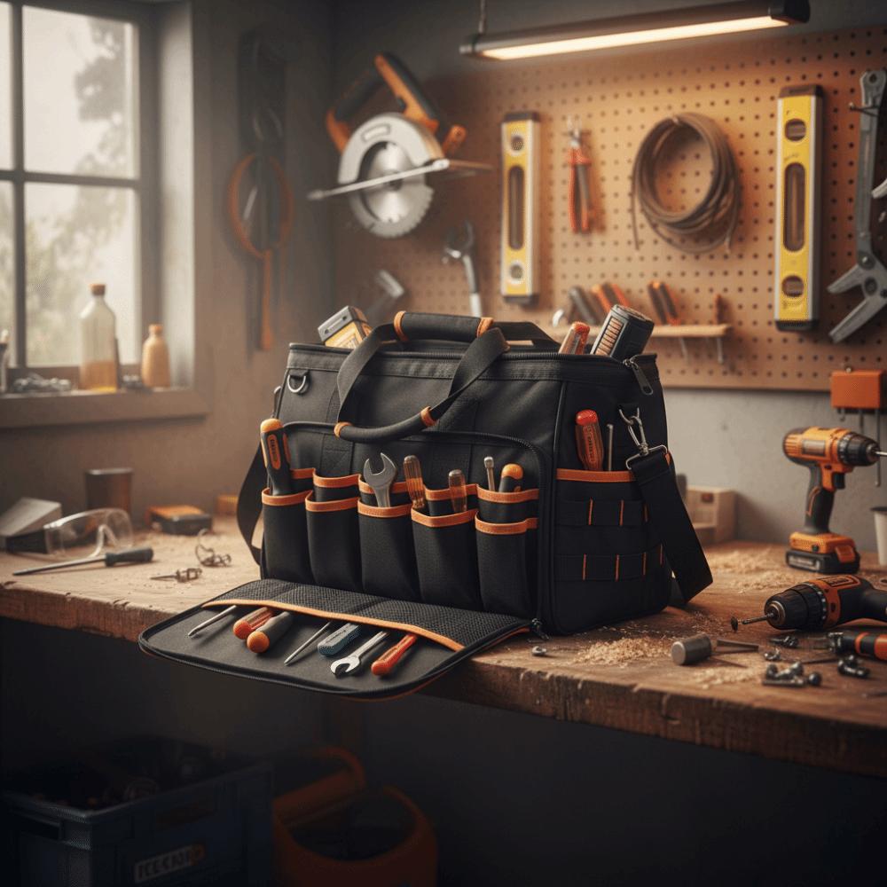 46-Pocket Design Electrician Tool Bag Large Capacity Power Tool Bag  Professional Use