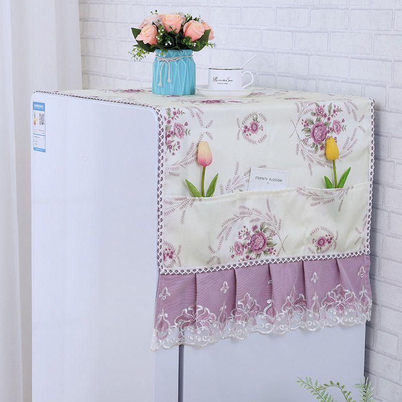 Refrigerator Single-door and Double-door Dust Cover, Refrigerator Cover Cloth, Refrigerator Towel, Washing Machine Cover, Multi-purpose Cover Cloth