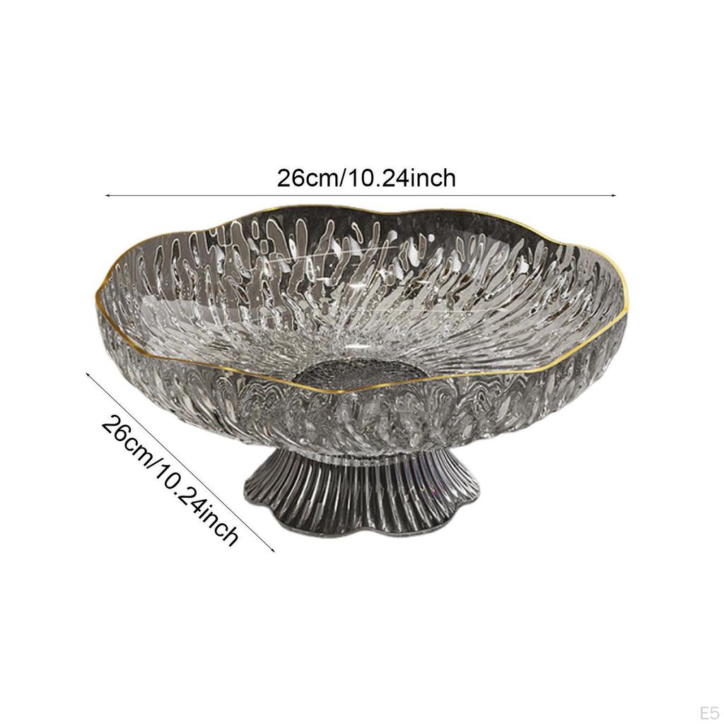 Decorative Pedestal Bowl Decor Stylish Fruit Basket Display Stand for Household Wedding Table