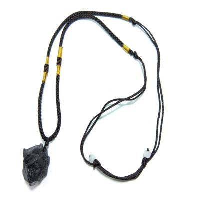 Verstellbare Länge Turmalinstein Anhänger Schlüsselbein Kette Party Geschenk Unisex