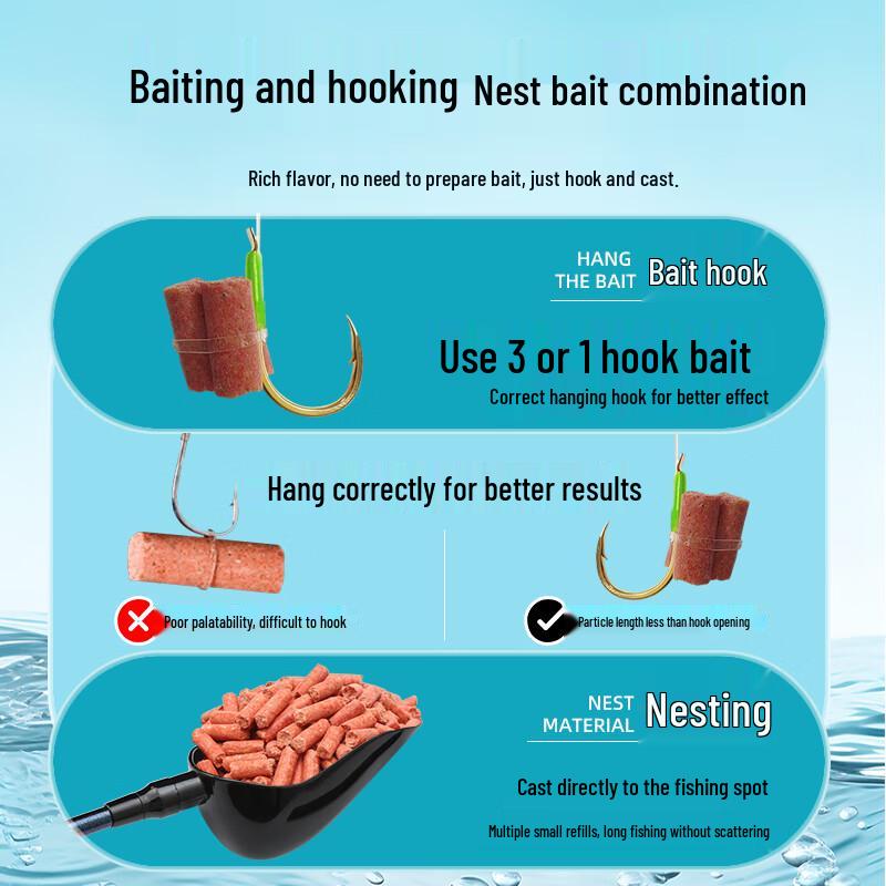 Fishing King Green Grass Pellet Fish Bait