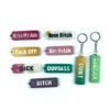 Shiny English Alphabet Keychain Silicone Epoxy Resin Mold DIY Keychain Pendant Jewelry for Luggage Tags Bag Accessories