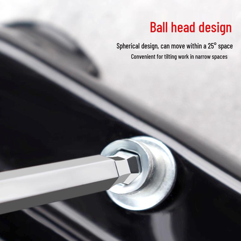 Penggong T-type Metric Hex Wrench: Single CRV Flat & Ball Head Hexagonal Screwdriver