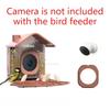 Outdoor Bird Feeder with Camera Automatic Parrot Feeder Drinker Food Container Cage Accessories for Small and Medium Parakeets