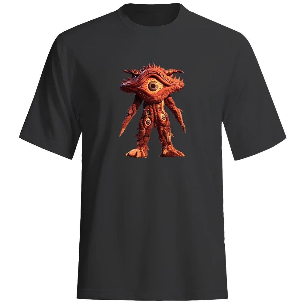 

Свободная удобная летняя футболка с круглым вырезом Monster с 2D модным принтом, бутиковая мужская футболка для взрослых и отдыха на свежем воздухе, быстросохнущая футболка большого размера XXXL темно-синий