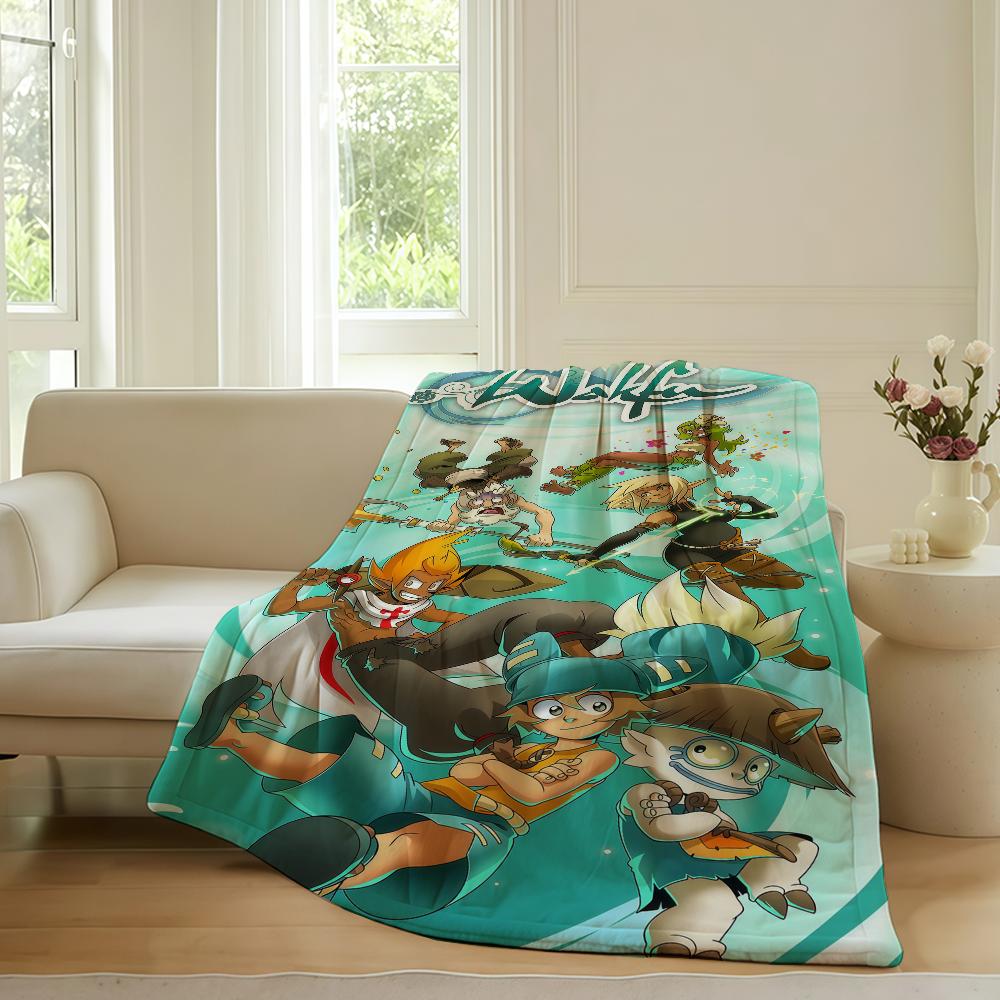 Adventure game W Wakfu Blanket For Sofa Office Bed Plane Travel Sleep Read Relax Camping Soft And Warm