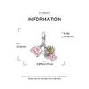 Ahthen Copper Bead Charms Flower Envelope Charm Fit Snake Chain Bracelets Necklaces for Women Jewellery Making