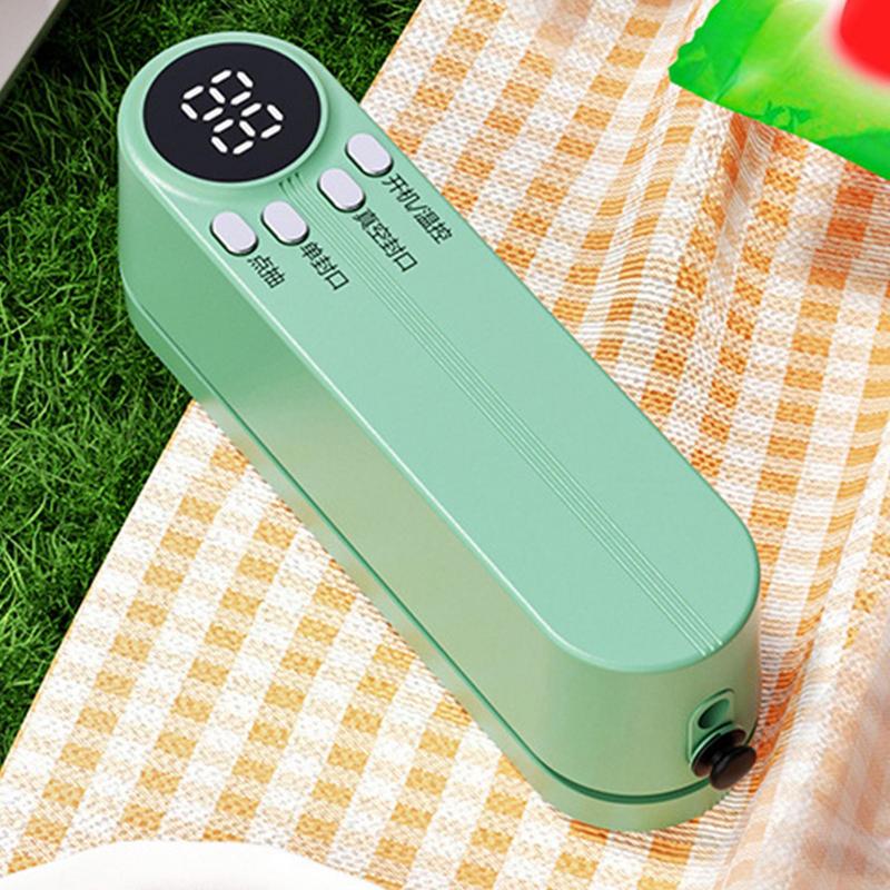 Food Vacuum Machine USB Charging Automatic Sealing Tool With 3 Sealing Time Modes Portable Food Saver Bag Sealing Tool Cool