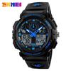 SKMEI Fashion Men's Waterproof Sports Analog Quartz Dual Display Watch Military Digital Led Watches