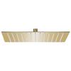 VidaXL Rain Shower Head Stainless Steel 25x25 Cm Square Golden