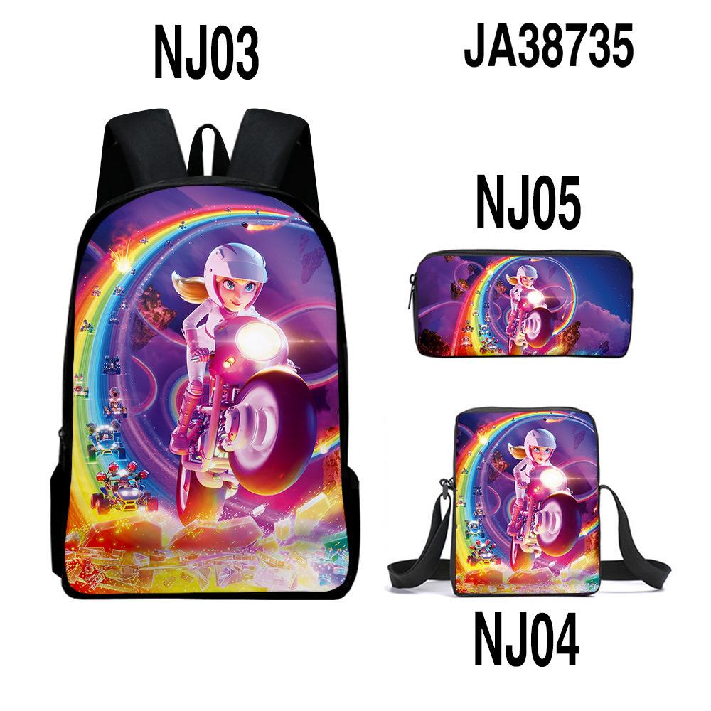 Mario, Primary And Secondary School Schoolbag, Children'S Backpack, Cartoon Satchel.