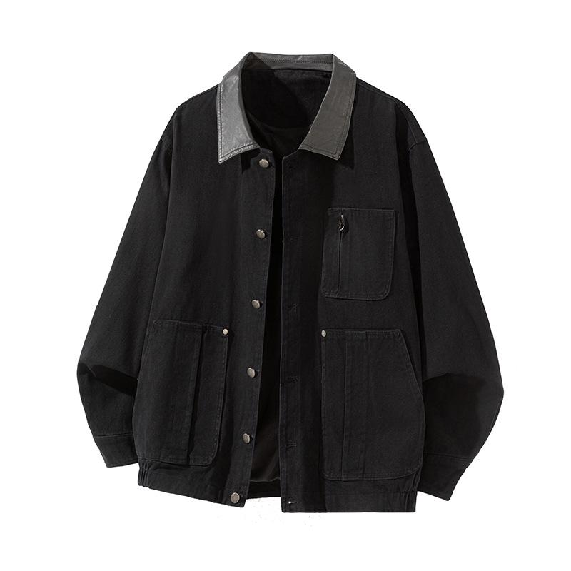 Retro Wash Work Jacket for Men's Autumn New Japanese Multi-pocket Jacket