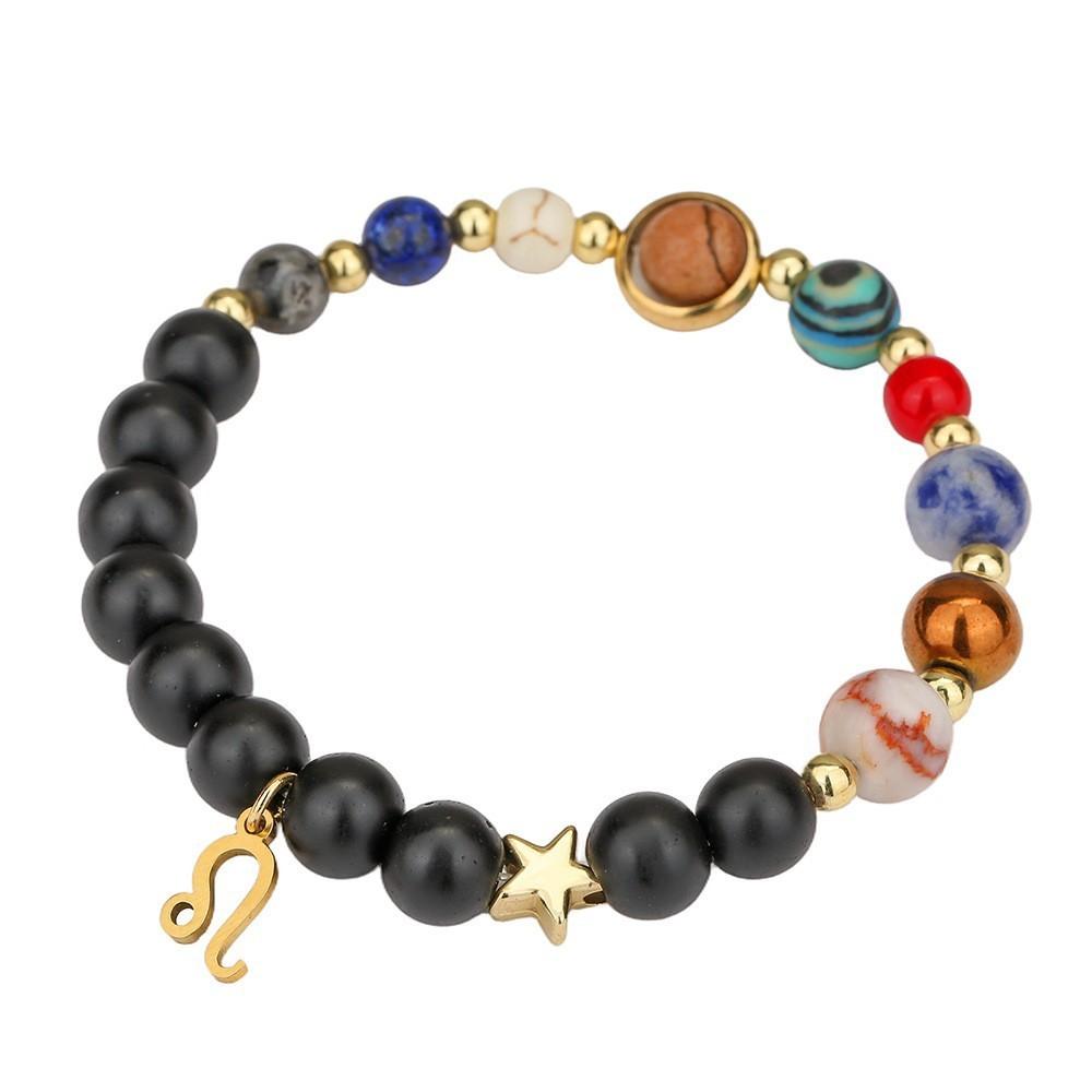 Sternbild Handgefertigt Stein Stahl Anhänger Armband Für Frauen Geschenkidee