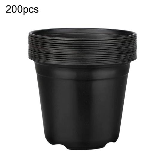 Seedlings Pots with Drainage Holes Plastic Plant Nursery Pots Seeds Starter Pots for Succulents Flowers Herbs Transplanting Indoor Outdoor Gardening