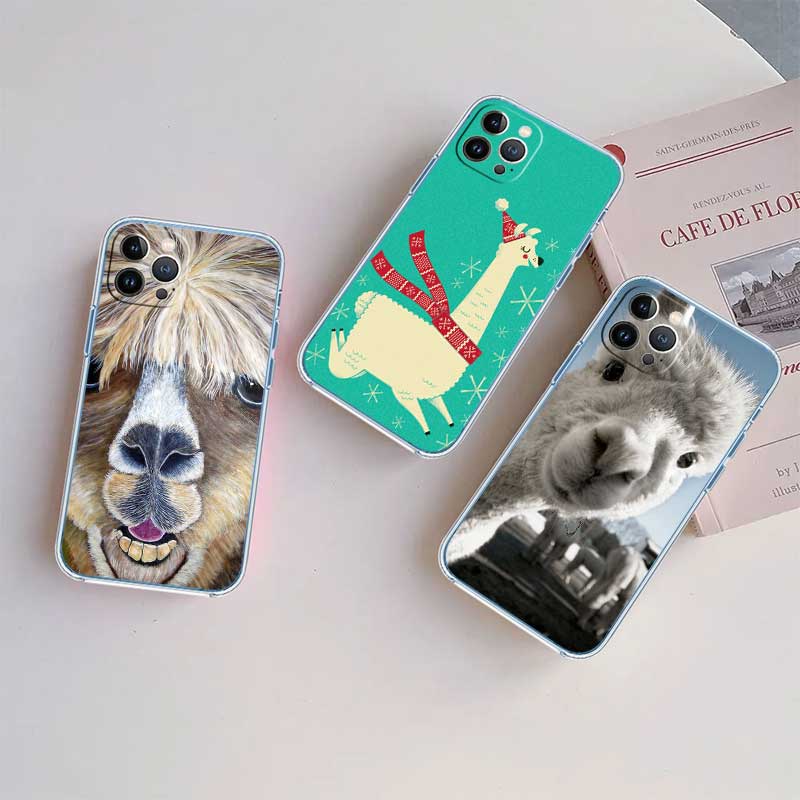 NH5 Alpaca Transparent Phone Case for LG K22 K30 K40 K40S K41 K42 K50 K50S K51 K51S K52 K61 K62 K71 K92 Q60 Q61 V40 V50 V60
