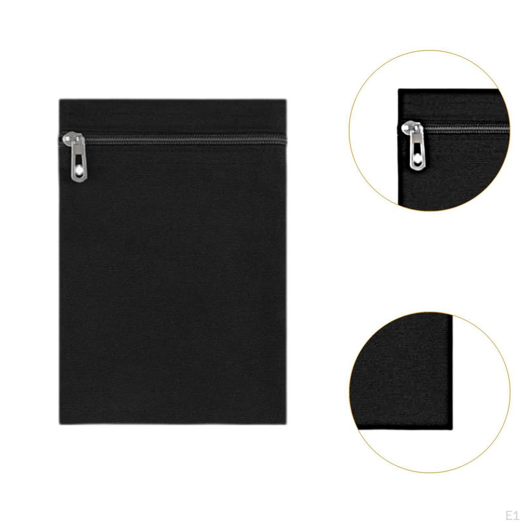 2 Pieces Sew in Pocket with Zipper for Clothing Coats Sweatshirts Wallet
