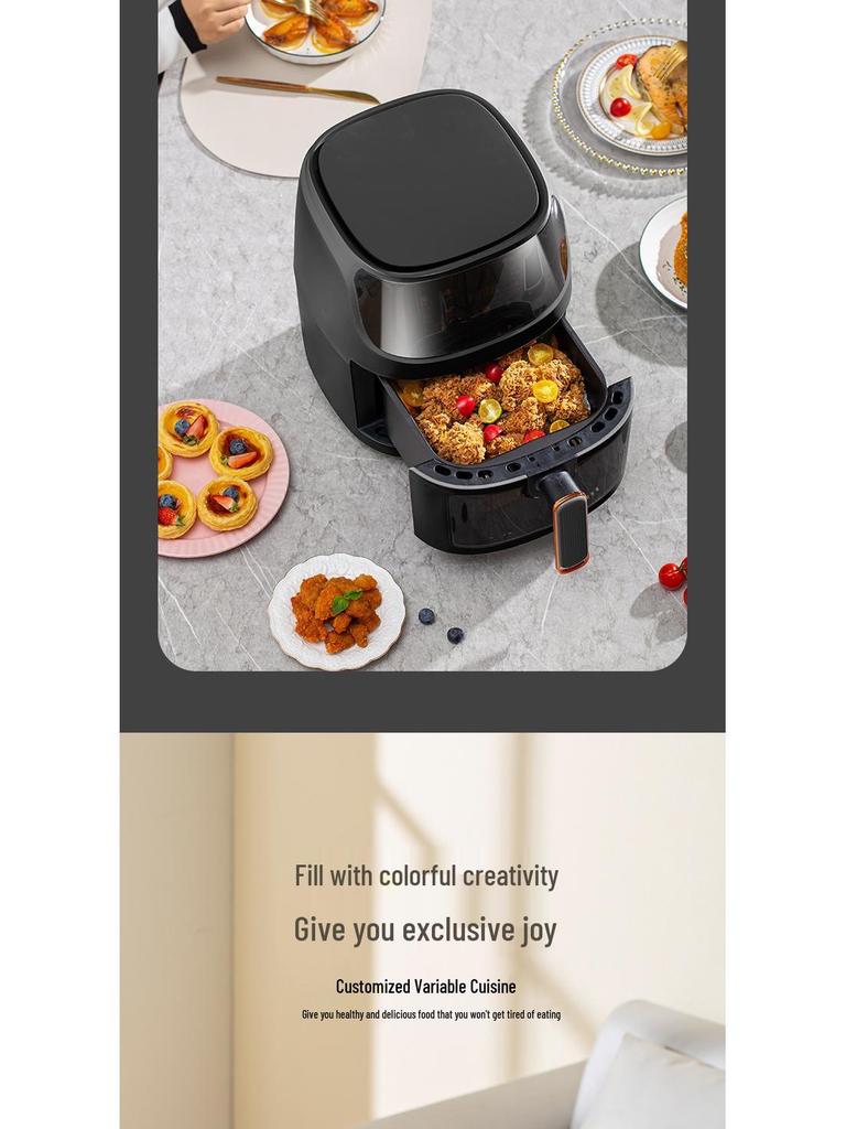 Multifunctional Large-Capacity Electric Air Fryer with Visible Window