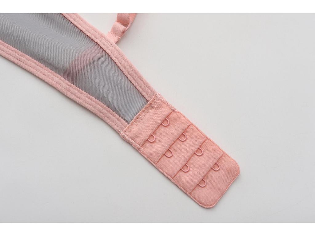 Sommer Atmungsaktives Mesh Colorblock BH für Mädchen mit Brustpolster - Bequem & Anti-Exposition, Ohne Bügel