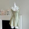 2026 Lace Strap French Nightdress Slim Pure Style Sexy Nightwear Ice Silk Homewear