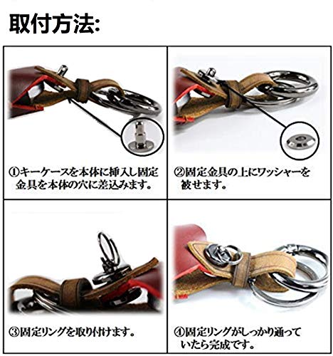 [YANMW] Compatible with Mazda Key Case, Smart Key Case, Key Holder, Leather Key Cover, Mazda CX5 CX4 CX3 CX7 CX8 CX9 RX8 Axela Atenza Demio Advan