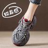 Thick-soled Women's Summer New Mesh Breathable Gray Casual Versatile Sports Shoes Women's Velvet Models