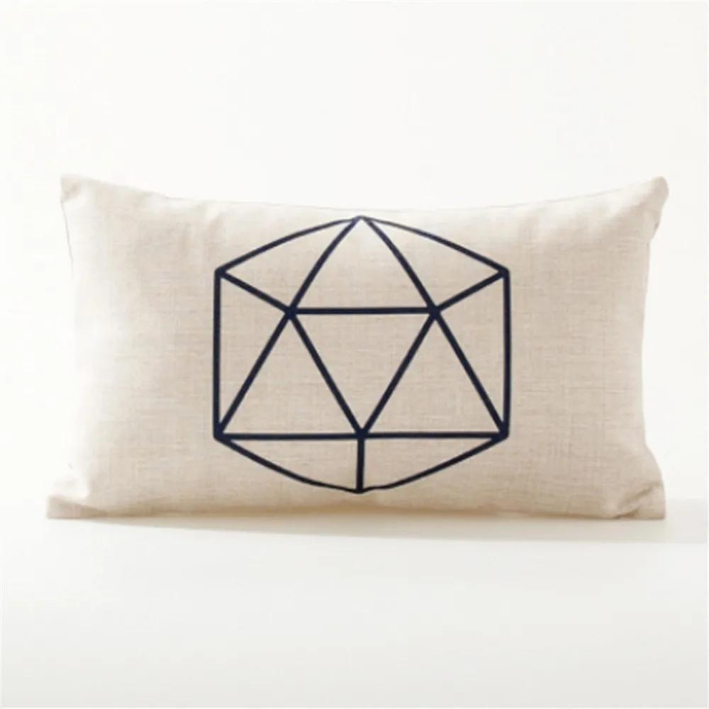 Decorative Throw Pillows Case Geometric Colorful Animals Deer Nordic Style Cotton Linen Couch Cushion Cover For Sofa Home Decor