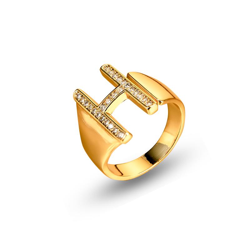 26 English Alphabet Adjustable Women's Fashion Rings