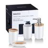 4Pcs 5pcs Bathroom Accessories Set Plastic Bathroom Decor Sets Accessories