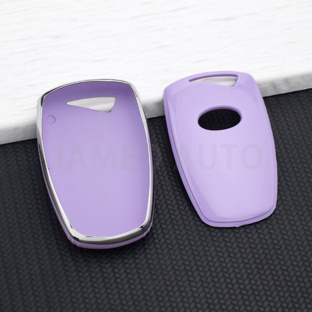 3 Buttons TPU Remote Key Case Cover Fob Shell For Hyundai Santa Fe 3DM Grand SantaFe IX45 Azera Grandeur HG Genesis G80 EQUUS