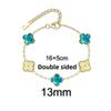 13MM Titanium Steel Four-leaf Clover Bracelet Small Fresh Fashion Petals 18K Does Not Lose Color Ladies Bracelet