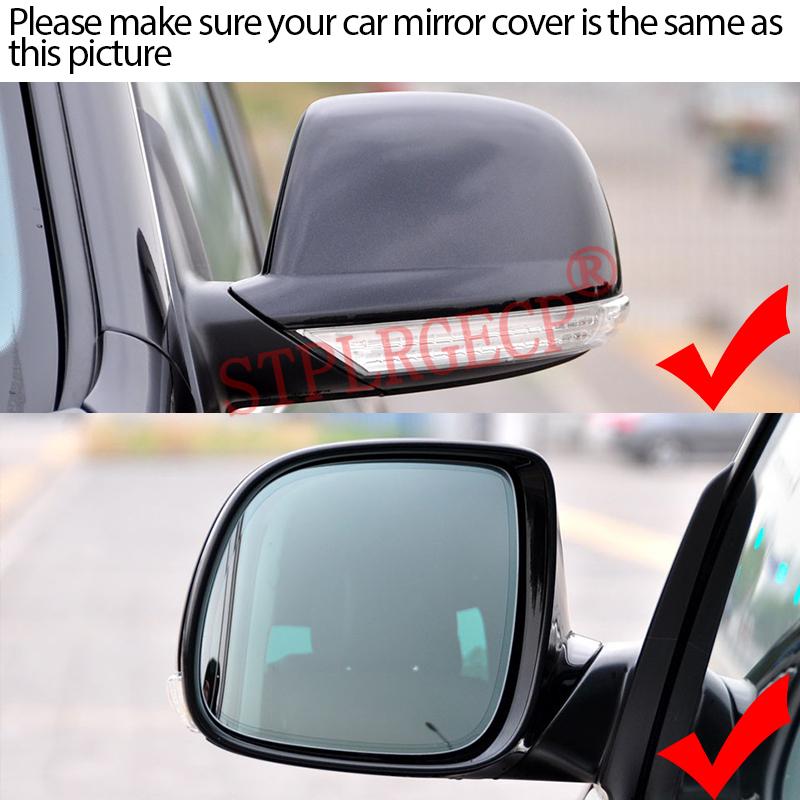 Stplrgecp Passenger Side Driver Side Left Right Door Side Heated Wing Mirror Glass Lens for Volkswagen VW Touareg R50 2007-2010