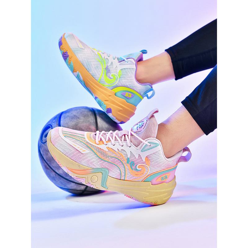 2025 New Men's and Women's Style Basketball Shoes Actual Sports Mandarin Duck Youth and Students Outdoor Sports Non-slip Sneakers