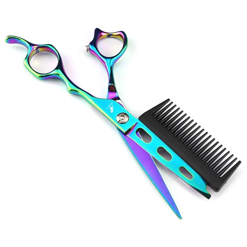 Professional Hairdressing Scissors With Detachable Comb 2 In 1 Hair Scissors Hair Cutting Scissors With Comb 6Inch