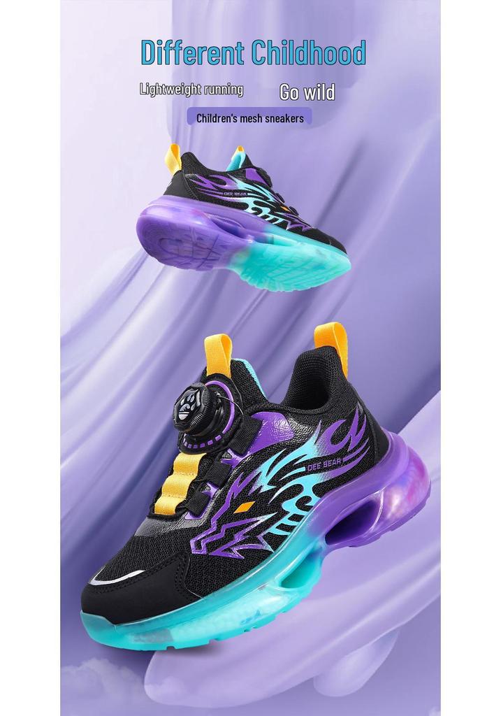 Boys' Spring Mesh Breathable Running Shoes - New Style for Primary Students