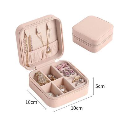 Schmuck Organizer Display Reise Schmuck Fall Boxen Tragbare Schmuck Box Leder Lagerung Joyeros Organizador De Joyas