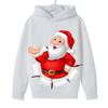 Comfortable Autumn Winter Sweatshirts Christmas Cartoon Fashion Santa Claus Printed Clothes Children's Clothing Boys Girls Hoodies