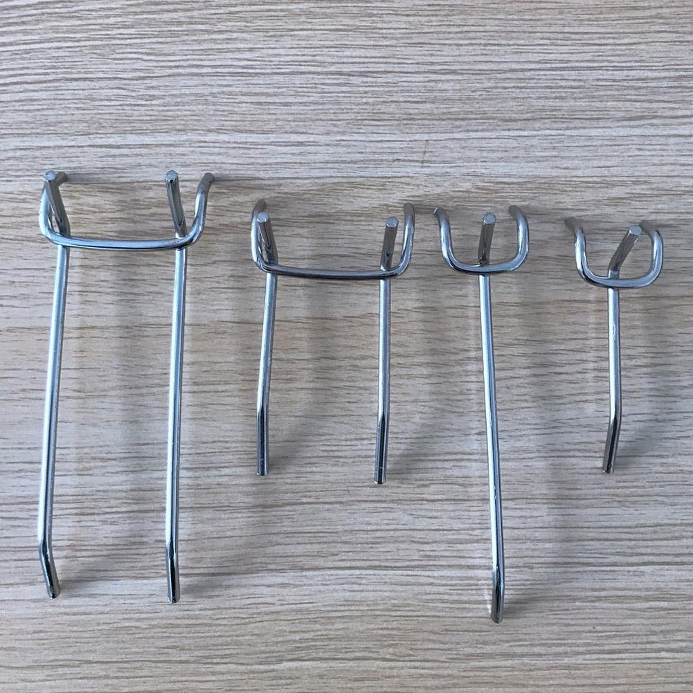 51 Pcs Pegboard Hook Nickel Plated Hanging Hook Combination Kit for Hammer Wrench Pliers