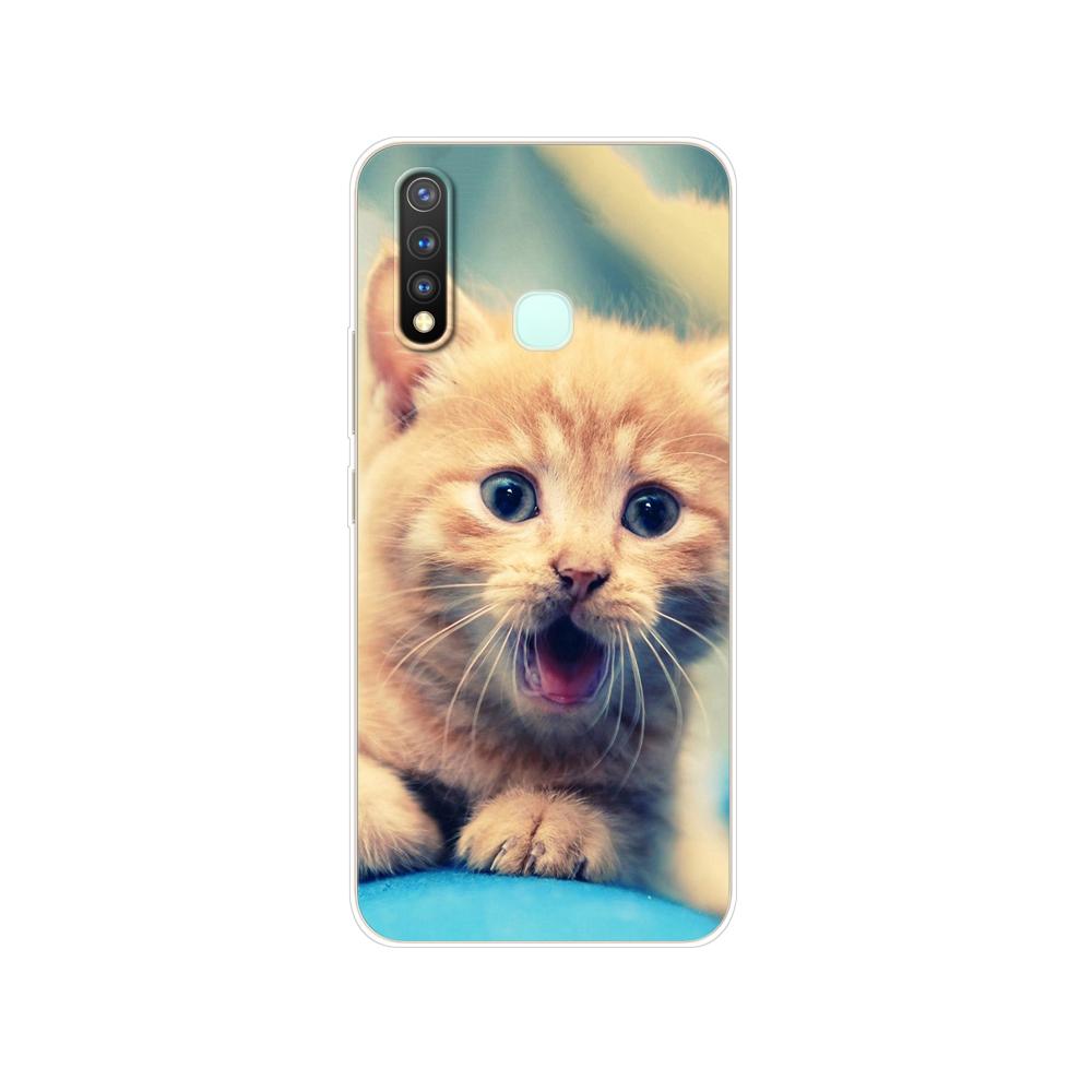 Dla Vivo Y19 Case 6.53 ''miękki TPU silikonowy pokrowiec dla Vivo Y19 Y 19 VivoY19 Case tylna obudowa telefonu zderzak ochronny Shell Bag Coque