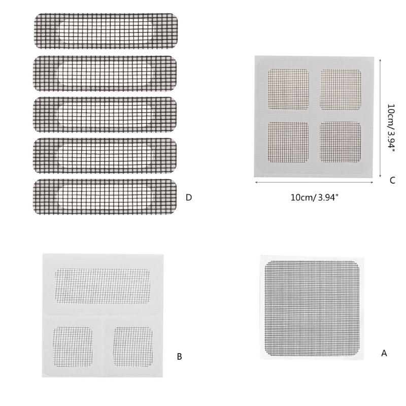 Window Screen Repair Tape 10cmx10cm Net Curtain Door Screen Repair Patches Keep Screens Intact