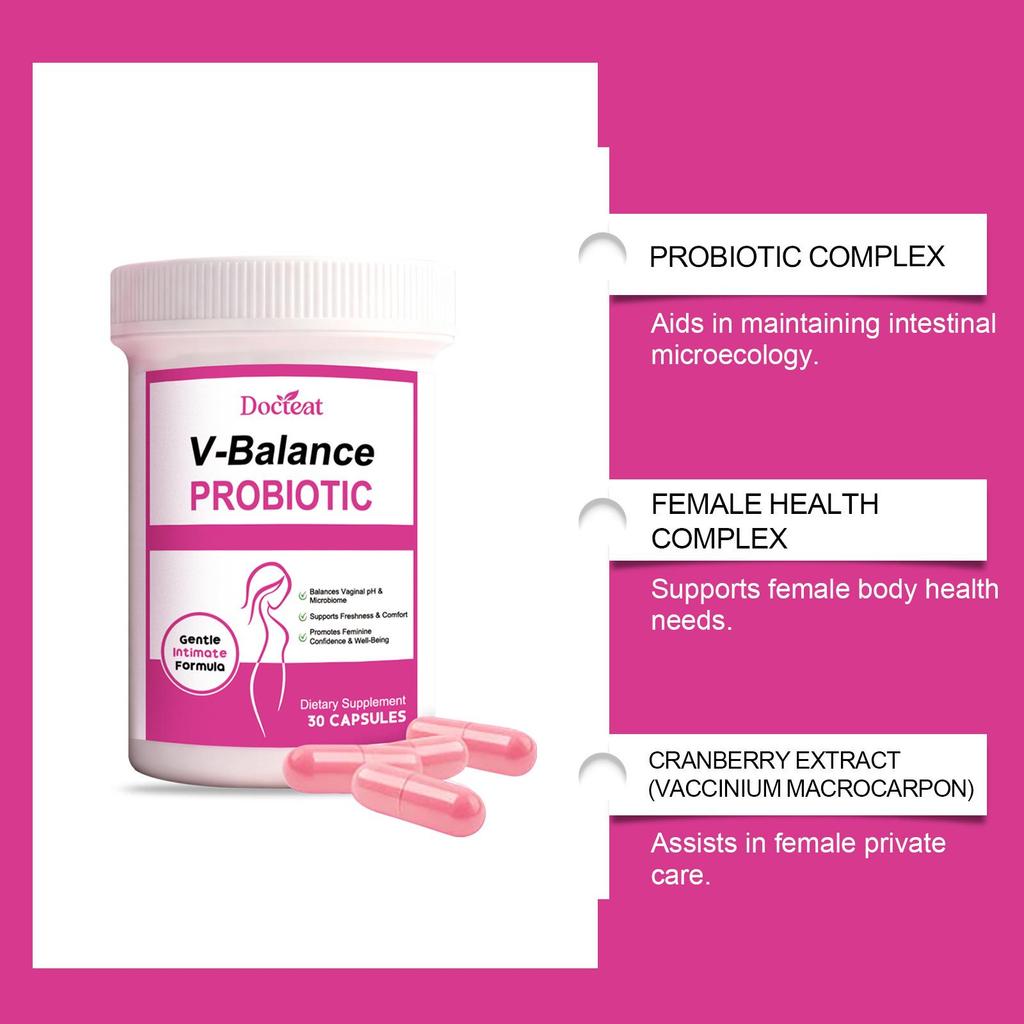 DOCTEAT Women's Probiotic Capsules for Vitality & Body Shape with Nutrients