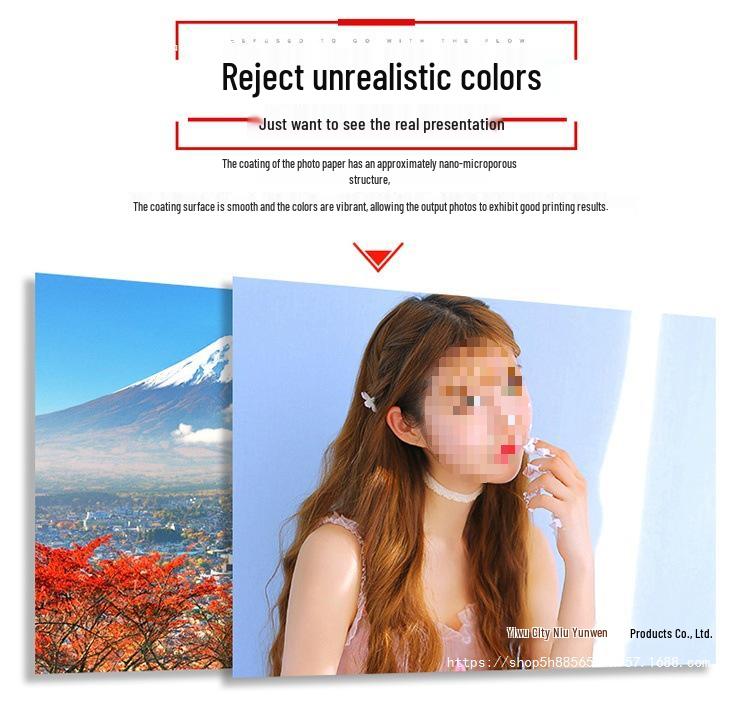 A4 High Gloss Photo Paper, 5x6" A6 Size, 180g Inkjet Photo Paper, White, 230g Package, 200 Sheets