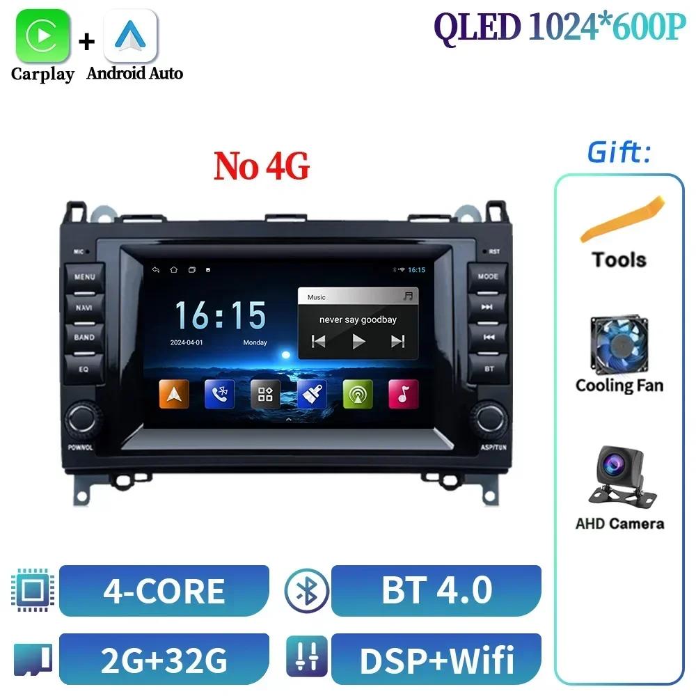 7inch Screen For Mercedes Benz B200 W245 W169 W639 2006-2012 Multimedia GPS Car Radio BT WiFi Android Navigation Carplay Stereo